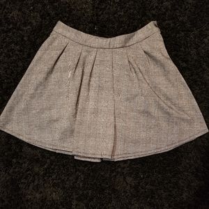 Wild Fable Large Grey Plaid Skater Skirt